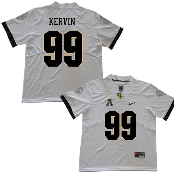 Men #99 Alan Kervin UCF Knights College Football Jerseys Sale-White - Click Image to Close